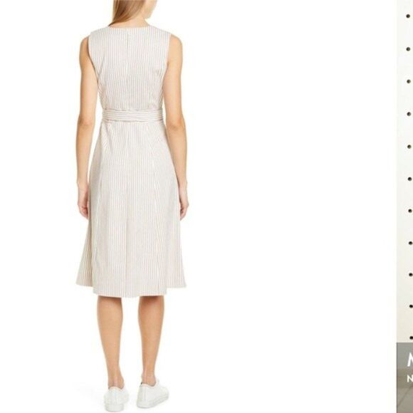 Nordstrom Signature Stripe Bottom Front Dress Womens Size 16 - Picture 2 of 14